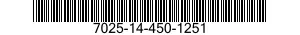 7025-14-450-1251 TERMINAL,DATA PROCESSING 7025144501251 144501251
