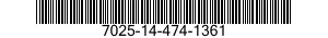 7025-14-474-1361 PROCESSOR-VERIFIER,COMPUTER 7025144741361 144741361