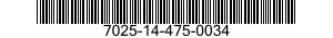 7025-14-475-0034 PROCESSOR,FILE SERVER 7025144750034 144750034
