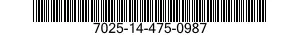 7025-14-475-0987 TERMINAL,DATA PROCESSING 7025144750987 144750987