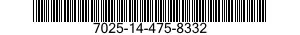 7025-14-475-8332 CONSOLE,INPUT-OUTPUT,DIGITAL COMPUTER 7025144758332 144758332