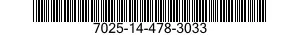 7025-14-478-3033 OPTICAL READER,DATA ENTRY 7025144783033 144783033