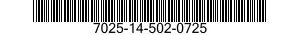 7025-14-502-0725 TERMINAL,DATA PROCESSING 7025145020725 145020725