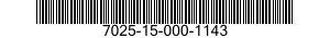 7025-15-000-1143 PLATEN,PRINTER 7025150001143 150001143