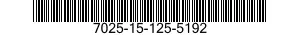 7025-15-125-5192 PERSONAL COMPUTER O 7025151255192 151255192