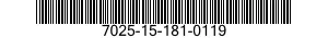 7025-15-181-0119 MEMORY CARD,PERSONAL COMPUTER 7025151810119 151810119