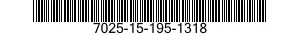7025-15-195-1318 PRINTER,AUTOMATIC DATA PROCESSING 7025151951318 151951318