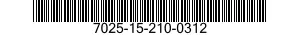 7025-15-210-0312 KIT MARCAFILI 7025152100312 152100312