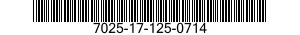 7025-17-125-0714 DISPLAY UNIT 7025171250714 171250714