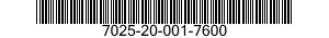 7025-20-001-7600 DATA ACQUISITION UNIT 7025200017600 200017600