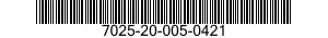 7025-20-005-0421 DISPLAY UNIT 7025200050421 200050421