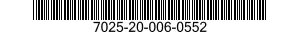 7025-20-006-0552 DISK DRIVE UNIT 7025200060552 200060552