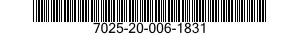 7025-20-006-1831 OPTICAL READER,DATA ENTRY 7025200061831 200061831