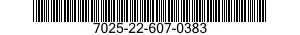 7025-22-607-0383 DISPLAY UNIT 7025226070383 226070383