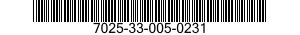 7025-33-005-0231 TOUCHSCREEN,DATA ENTRY 7025330050231 330050231