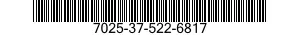 7025-37-522-6817 OPTICAL READER,DATA ENTRY 7025375226817 375226817