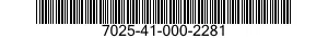 7025-41-000-2281 DISPLAY UNIT 7025410002281 410002281