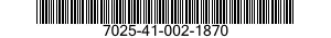 7025-41-002-1870 MEMORY CARD,PERSONAL COMPUTER 7025410021870 410021870