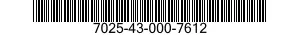 7025-43-000-7612 CONTROLLER,DATA ENTRY,AUTOMATIC DATA PROCESSING 7025430007612 430007612
