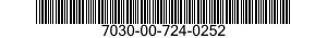 7030-00-724-0252  7030007240252 007240252