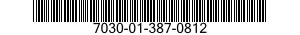 7030-01-387-0812 DISK PROGRAM,AUTOMATIC DATA PROCESSING 7030013870812 013870812