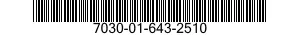 7030-01-643-2510 DISK PROGRAM,AUTOMATIC DATA PROC 7030016432510 016432510