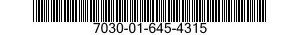 7030-01-645-4315 SOFTWARE 7030016454315 016454315