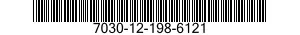 7030-12-198-6121  7030121986121 121986121