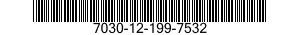 7030-12-199-7532  7030121997532 121997532