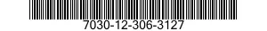 7030-12-306-3127  7030123063127 123063127