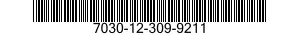 7030-12-309-9211  7030123099211 123099211