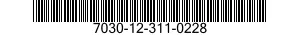 7030-12-311-0228  7030123110228 123110228