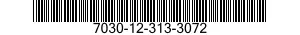 7030-12-313-3072 TAPE,PUNCHED PROGRAM 7030123133072 123133072