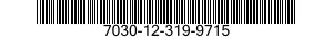 7030-12-319-9715 DISK PROGRAM,AUTOMATIC DATA PROCESSING 7030123199715 123199715