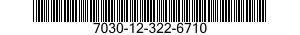 7030-12-322-6710  7030123226710 123226710