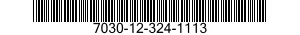 7030-12-324-1113 DISK PROGRAM,AUTOMATIC DATA PROCESSING 7030123241113 123241113