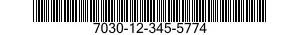 7030-12-345-5774 DISK PROGRAM,AUTOMATIC DATA PROCESSING 7030123455774 123455774