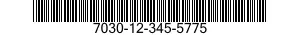 7030-12-345-5775 DISK PROGRAM,AUTOMATIC DATA PROCESSING 7030123455775 123455775