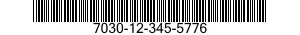 7030-12-345-5776 DISK PROGRAM,AUTOMATIC DATA PROCESSING 7030123455776 123455776