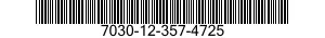 7030-12-357-4725 TAPE PROGRAM,AUTOMATIC DATA PROCESSING 7030123574725 123574725