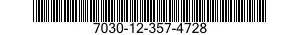 7030-12-357-4728 TAPE PROGRAM,AUTOMATIC DATA PROCESSING 7030123574728 123574728