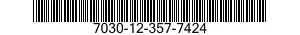 7030-12-357-7424 DISK PROGRAM,AUTOMATIC DATA PROCESSING 7030123577424 123577424