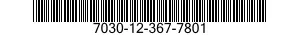 7030-12-367-7801 SOFTWARE KIT 7030123677801 123677801