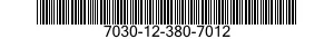 7030-12-380-7012 DISK PROGRAM,AUTOMATIC DATA PROCESSING 7030123807012 123807012