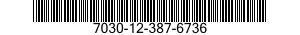 7030-12-387-6736 DISK PROGRAM,AUTOMATIC DATA PROCESSING 7030123876736 123876736