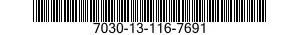 7030-13-116-7691 DISK,COMPACT 7030131167691 131167691