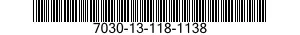 7030-13-118-1138 DISK PROGRAM,AUTOMATIC DATA PROCESSING 7030131181138 131181138