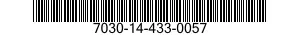 7030-14-433-0057 DISQUE PROGRAMME,TR 7030144330057 144330057