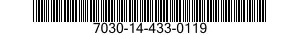 7030-14-433-0119 DISQUE PROGRAMME,TR 7030144330119 144330119