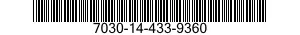 7030-14-433-9360 TAPE PROGRAM,AUTOMATIC DATA PROCESSING 7030144339360 144339360